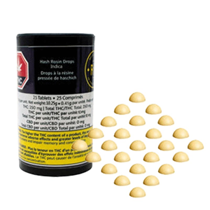 Rosin Heads - Hash Rosin Drops Indica V2 25 X 10Mg - 10.25G