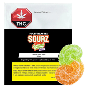 Sourz By Spinach - Fully Blasted Caramel Green Apple Gummy LTO - 5G