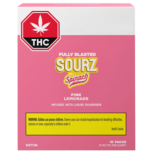 Sourz By Spinach - Fully Blasted Pink Lemonade Gummies - 50G
