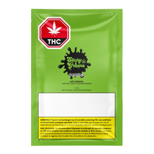 Sticky Greens - Just Greens High THC Liq Diamond Blend Cartridges - 1G