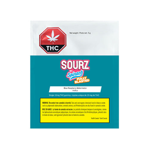 Sourz By Spinach - Fully Blasted Blue Raspberry Watermelon Gummies - 50G