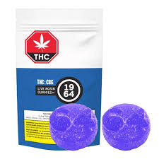 1964 - Cbg:Thc Blue Raspberry Gummies