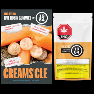 1964 - THC-V:Thc Orange Creams'Cle Live Rosin Gummies - 8.4G