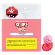 Sourz By Spinach - Fully Blasted Strawberry Watermelon Cbg:Thc Chews - 5G